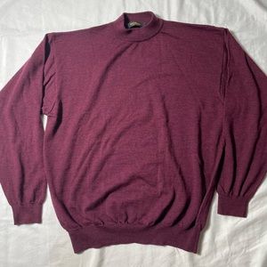 Bachrach Fine Merino Wool pullover crewneck sweater made in Italy men’s size XL